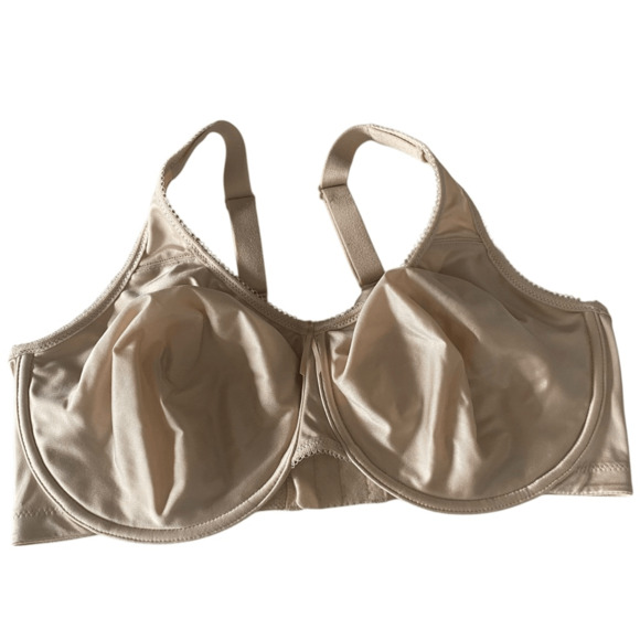 Wacoal Basic Beauty Unlined Full Figure Underwire Bra 42DD Naturally Nude 855192 - Picture 1 of 3